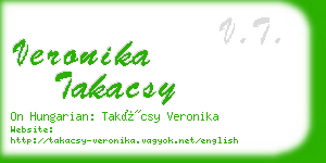 veronika takacsy business card